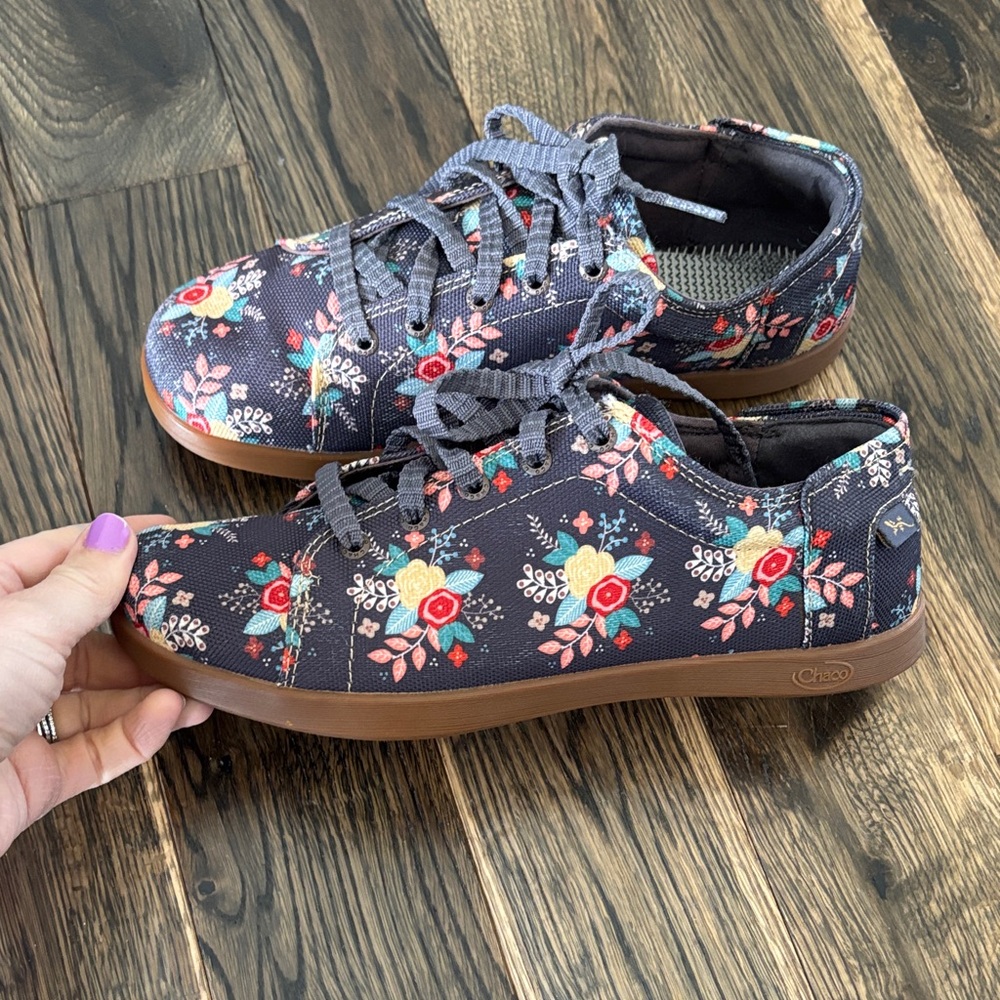 Chaco Floral Canvas Sneakers